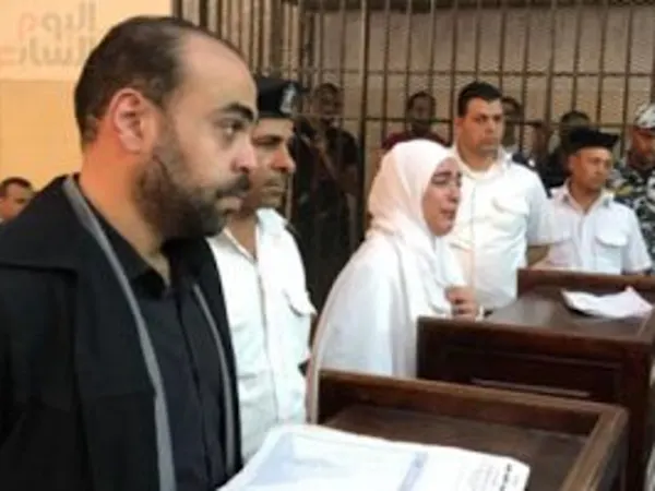 شاهد لحظة إحالة أوراق الأم المتهمة بقتل طفلها بمساعدة عشيقها فى الغربية للمفتى