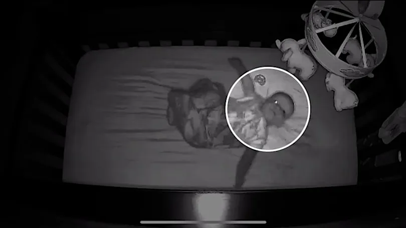 Mom makes alarming discovery on baby monitor