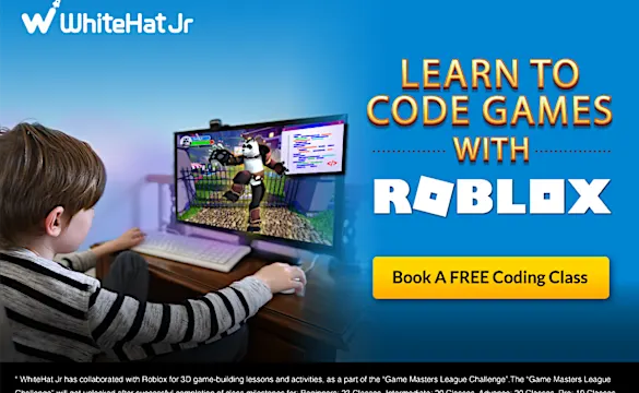 Live online coding classes with Whitehat Jr. Age 6-18 only.