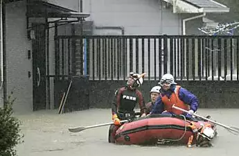 ‘Worst typhoon in six decades’ hits Japan