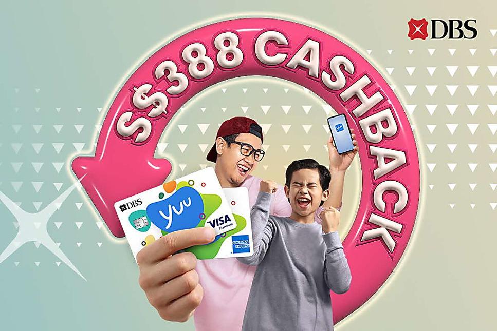 Life’s sweet with S$388 Cashback – apply for the DBS yuu Card