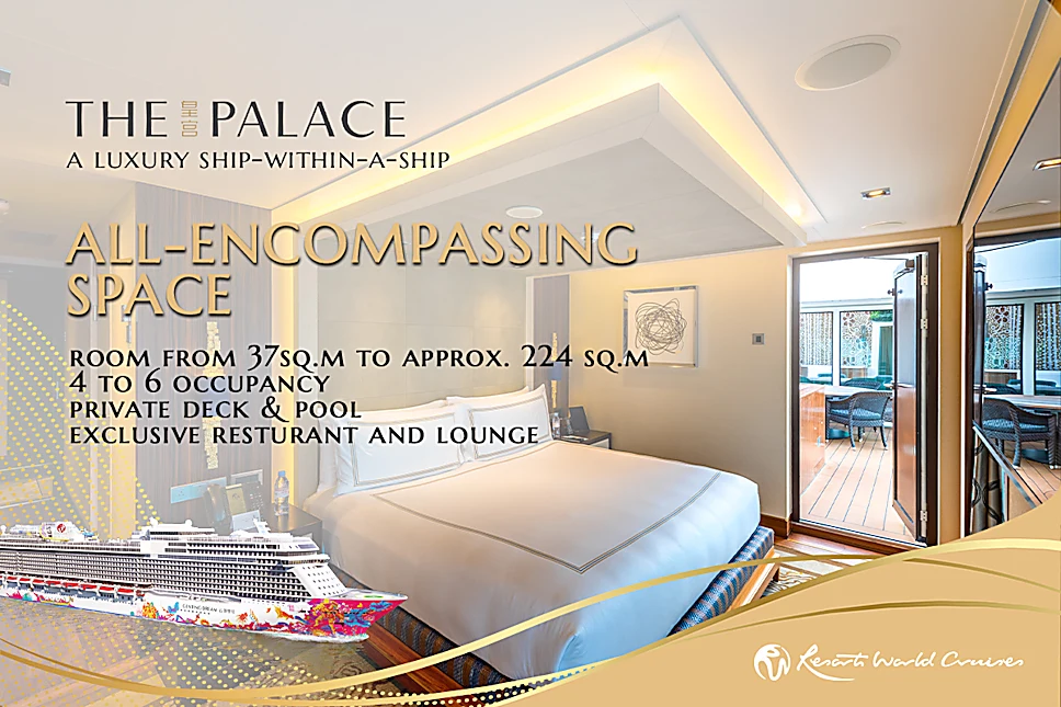 Resorts World Cruises The Palace Promotion: 3rd / 4th person at 25% OFF