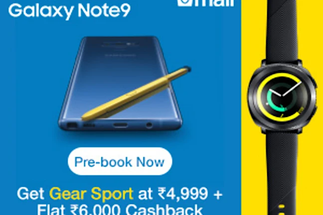 Best offers on Samsung Galaxy Note 9. Book Now!