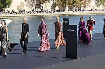 L’Oréal Paris fashion show on the river Seine in Paris
