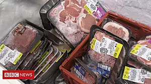 Why is meat piling up at US food banks?