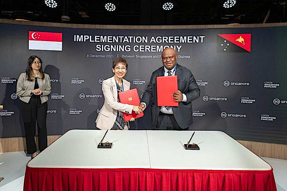 Singapore inks first carbon credit agreement with Papua New Guinea