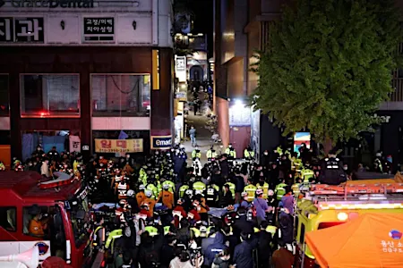 Halloween stampede in Seoul leaves at least 149 dead