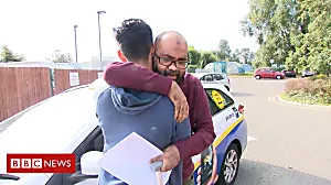 Tears as hit-and-run father sees son's GCSE results