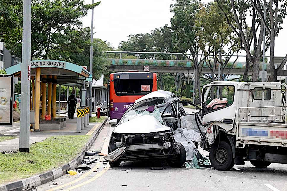 Grab driver ferrying passenger dies in accident in Ang Mo Kio, 40th workplace death this year