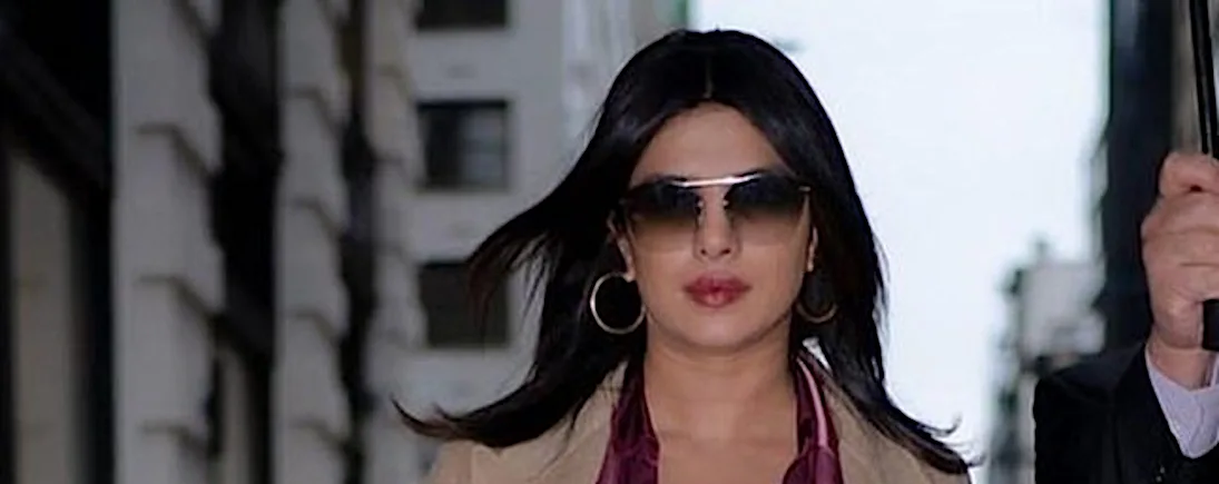 Priyanka Chopra steps out in suit on the streets of NYC. Teaches how to do monotone right