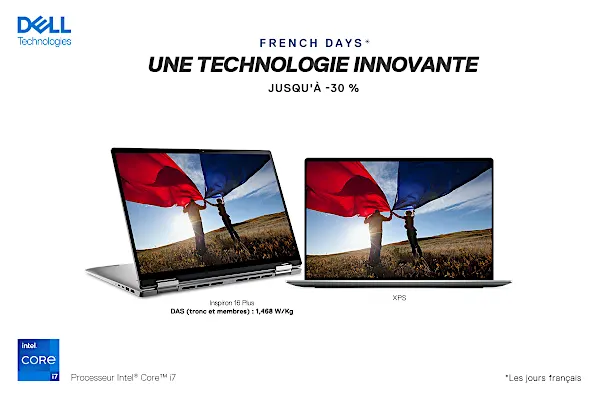 Ne ratez pas French days* : jusqu'à 30 % de réduction sur la tech haute performance.