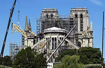 Strict safety measures in place as clean-up work resumes at Notre-Dame