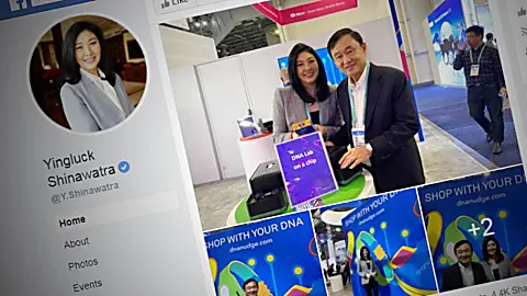 Thaksin and Yingluck surface in Vegas with DNA startup