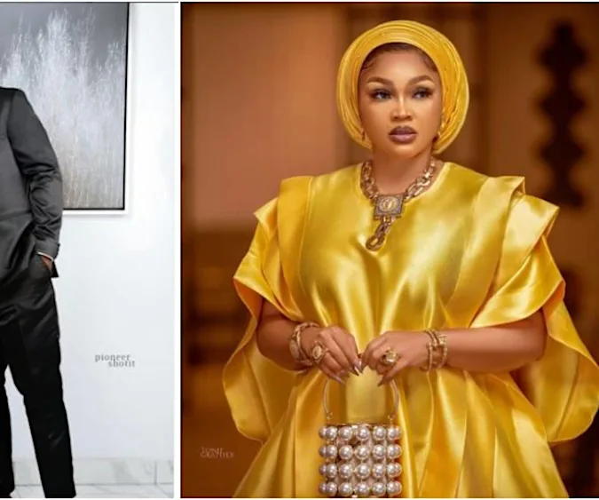 Actress Mercy Aigbe’s husband, Kazim Adeoti, does the unexpected after netizens mocked his wife