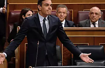 Spain's Sanchez faces tight parliament vote to remain PM