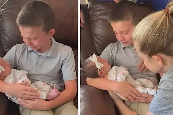 【故事】男孩遇見新生妹妹。當他說「這不是我的妹妹」時，父親才意識到殘酷的真相