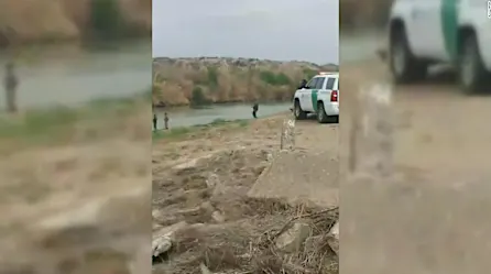 Dos migrantes mueren ahogados ante la mirada de la Patrulla Fronteriza | Video