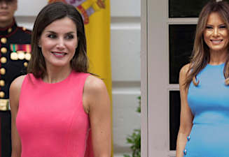 El vestido de Letizia que primero llevó Melania Trump