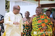 Asantehene Otumfuo Osei Tutu II visits Mahama Asantehene Otumfuo Osei Tutu II visits Mahama