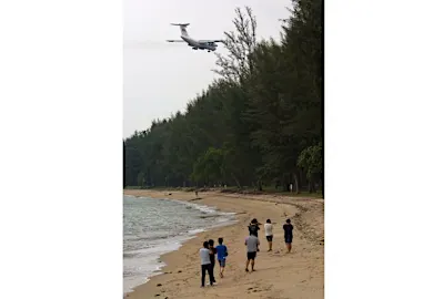 Σύνοδος κορυφής Trump-Kim: Αεροπλάνο που θέλει να συλλάβει την άφιξη των ηγετών