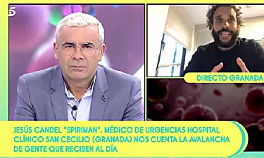 Jorge Javier Vázquez se entera en directo en 'Sálvame' de que es un paciente de riesgo