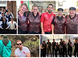 In pictures: England fans dress up for #WaistcoatWednesday ahead of semi-final with Croatia