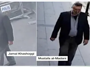 Ο Jamal Khashoggi: «Η σαουδαραβική μύγα που αλιεύεται στο CCTV φορώντας τα ρούχα του δημοσιογράφου»