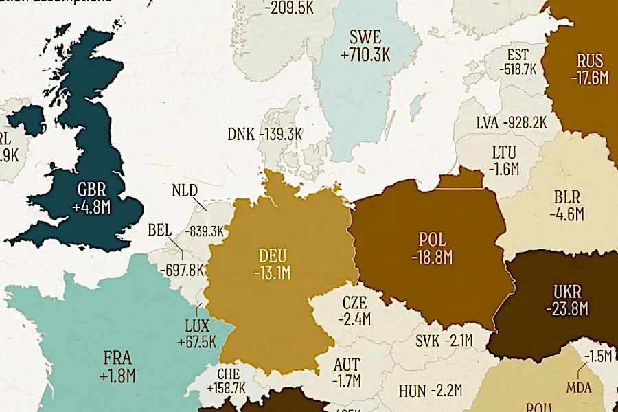 Come sarà la popolazione europea nel 2100