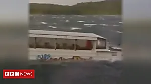 Video shows moment before boat capsizes