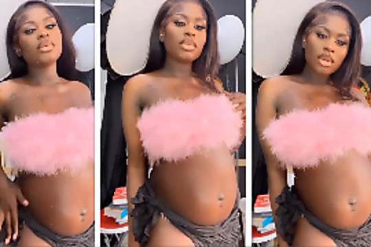 Watch As Heavily Pregnant Yaa Jackson Seductively Dances In A Viral Video 
