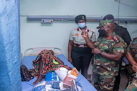 COAS visits soldiers on admission at 37 Military Hospital