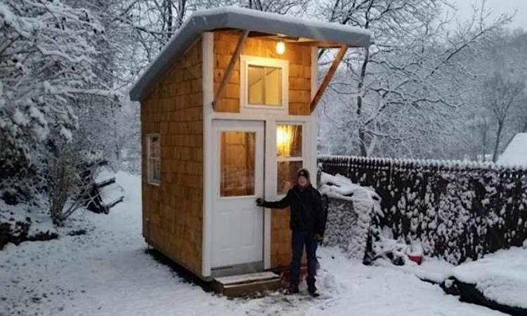 [Gallery] 13 Year Old Boy Built A House For Just $1500: Look When He Opens The Door And Reveals The Inside