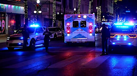 Imágenes de la escena tras el incidente masivo en el Barrio Francés de Nueva Orleans