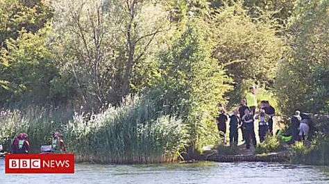 Man drowned as he 'swam to meet friends'
