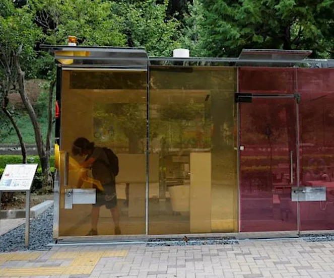 Tokyo's new see-through toilets aim to enhance public spaces