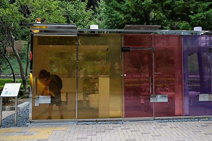 Tokyo's new see-through toilets aim to enhance public spaces