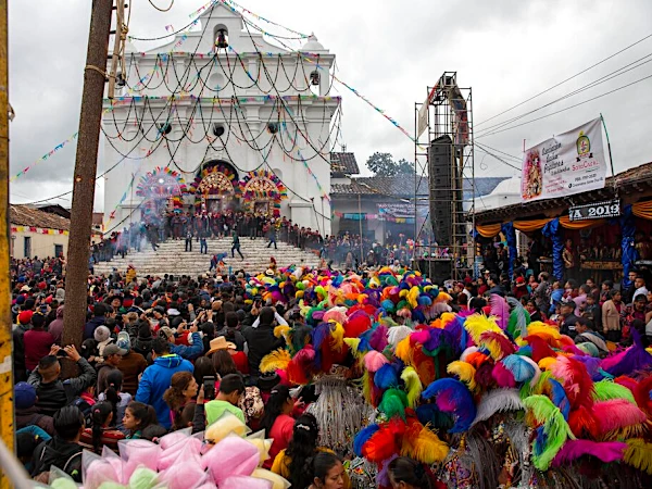 Guatemala town celebrates patron saint with dance, fireworks