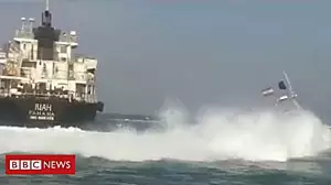 Footage of seized tanker released by Iran