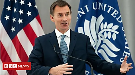 What does Jeremy Hunt want from the US?