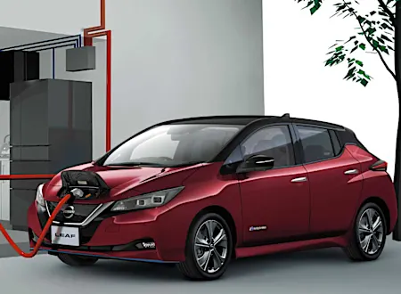 おうちで満タン、電気自動車日産リーフ