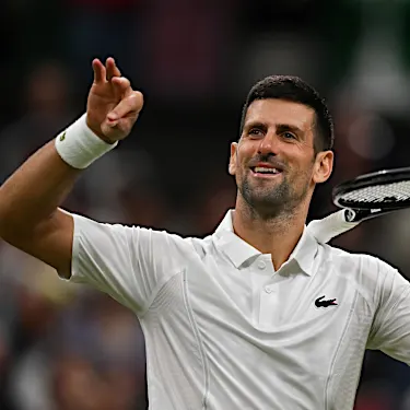 Djokovic gets kick out of England Euros win at Wimbledon