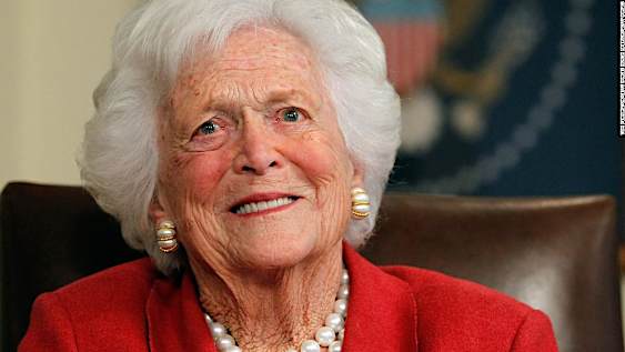 Trump says Barbara Bush 'should be' nasty to him