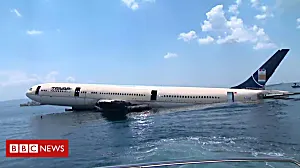 Turkish Airbus plane sunk for diving tourism