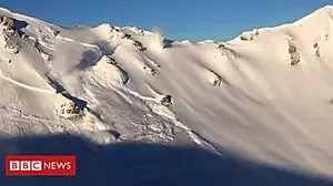 Controlled avalanches in Swiss Alps