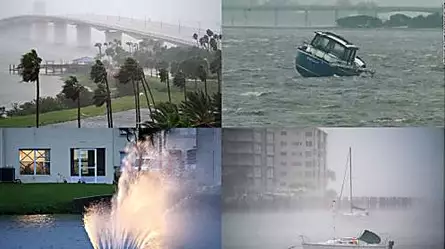 Las imágenes más potentes del día: Ian toca tierra en Florida causando una gran catástrofe