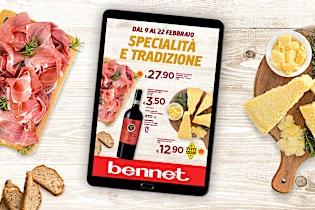 Scopri il nuovo volantino Bennet. Prodotti della tradizione in offerta dal 9/02 al 22/02