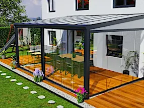 Polnische 7x5m überdachte Terrassen mit Montage! (Der Preis ist unglaublich)