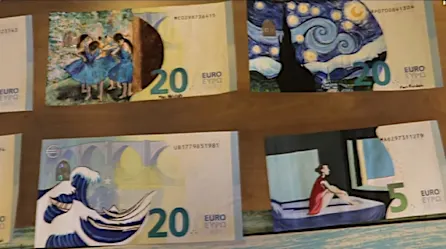 Artista española convierte dinero en obras de arte para hacer realidad su sueño | Video