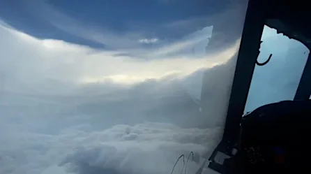 Así se veía Ida como huracán categoría 4 desde adentro