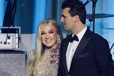 Erika Kirk reveals pregnant belly in shimmery dress at AmericaFest